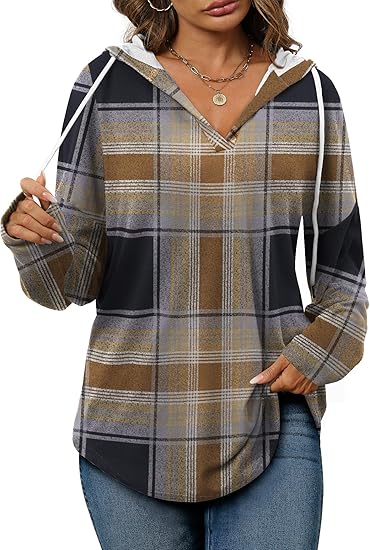 Womens Fashion Tops Hoodies for Women Pullover Oversized Sweatshirts Long SLeeve Shirts Loose Fit