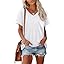Womens T Shirts 2025 Short Sleeve V-Neck Shirts Cute Fit Summer Casual Tee Tops S-3XL Beach
