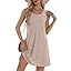 Coverup Summer Dresses for Women 2025 Eyelet Casual Loose Sleeveless Sundresses Tank Dresses with Pockets