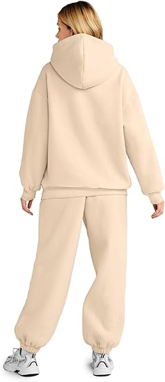 Womens 2 Piece Outfits Lounge Hoodie Sweatsuit Sets Plus Size Fall Fashion Clothes Airport Travel Pants Tracksuits