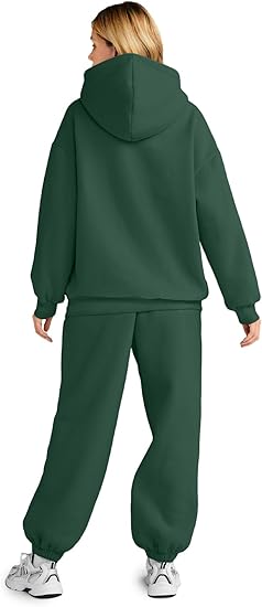 Womens 2 Piece Outfits Lounge Hoodie Sweatsuit Sets Plus Size Fall Fashion Clothes Airport Travel Pants Tracksuits